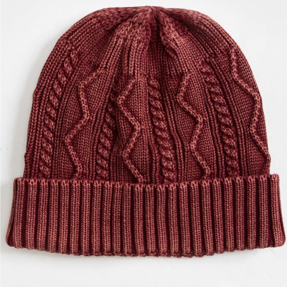 NWOT Free People Stormi Washed Cable Beanie